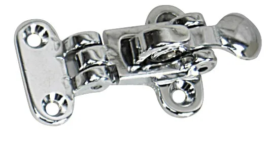 S-0054C – WHITECAP IND Lock Hasp, Lockable Chrome Plated Silver Brass 3-15/16 Inch Length x 1-13/16 Inch Width